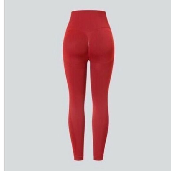 Halara Women's S 7/8 Seamless Flow High Waisted Butt Lifting Leggings Salsa NWT - Picture 5 of 12
